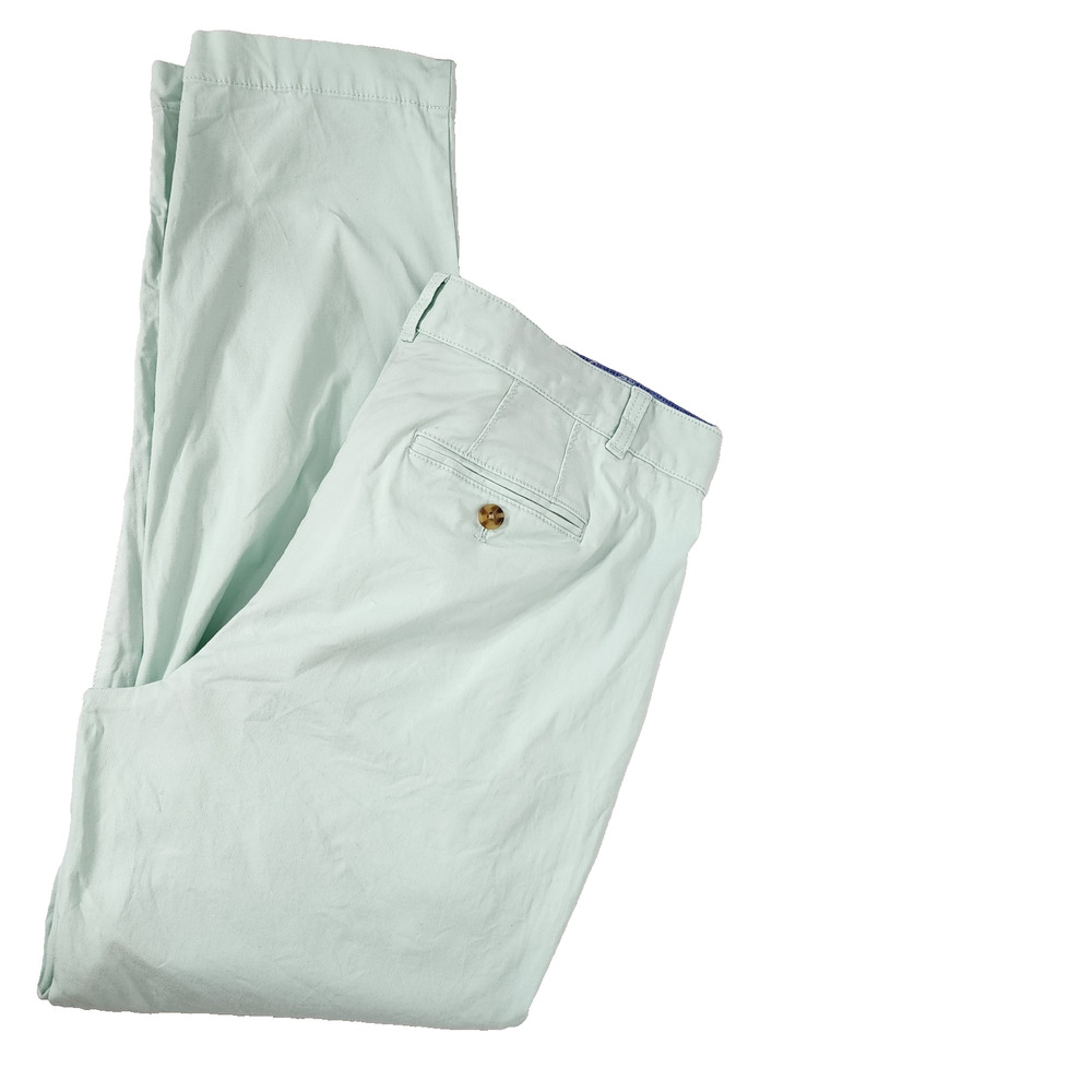 Talbots Womens The Weekend Chino Pants Size 10 Tapered Mint Green Casual Chic - Picture 3 of 8